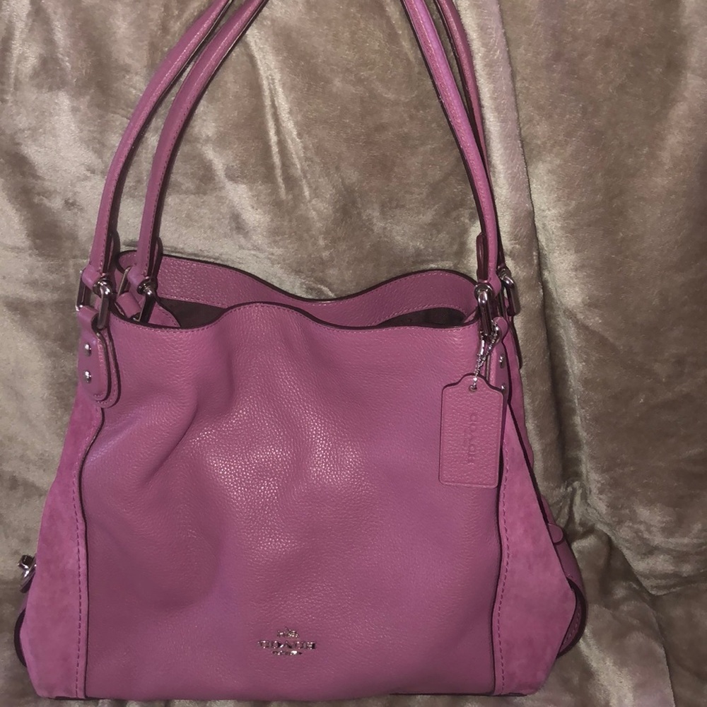 Gently used COACH slouchy leather bag w/ dustcover